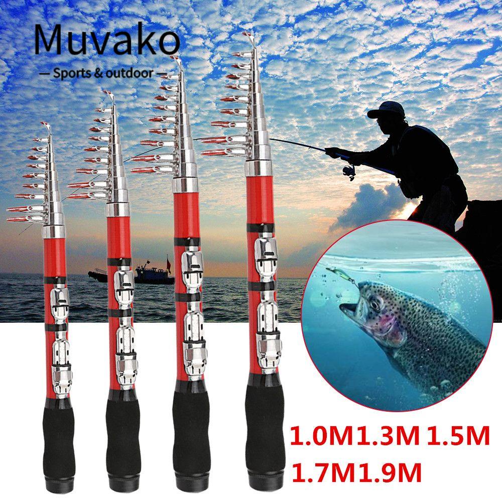 MUVAKO Cần Câu Cá Di Động Có Thể Điều Chỉnh Được Tiện Dụng