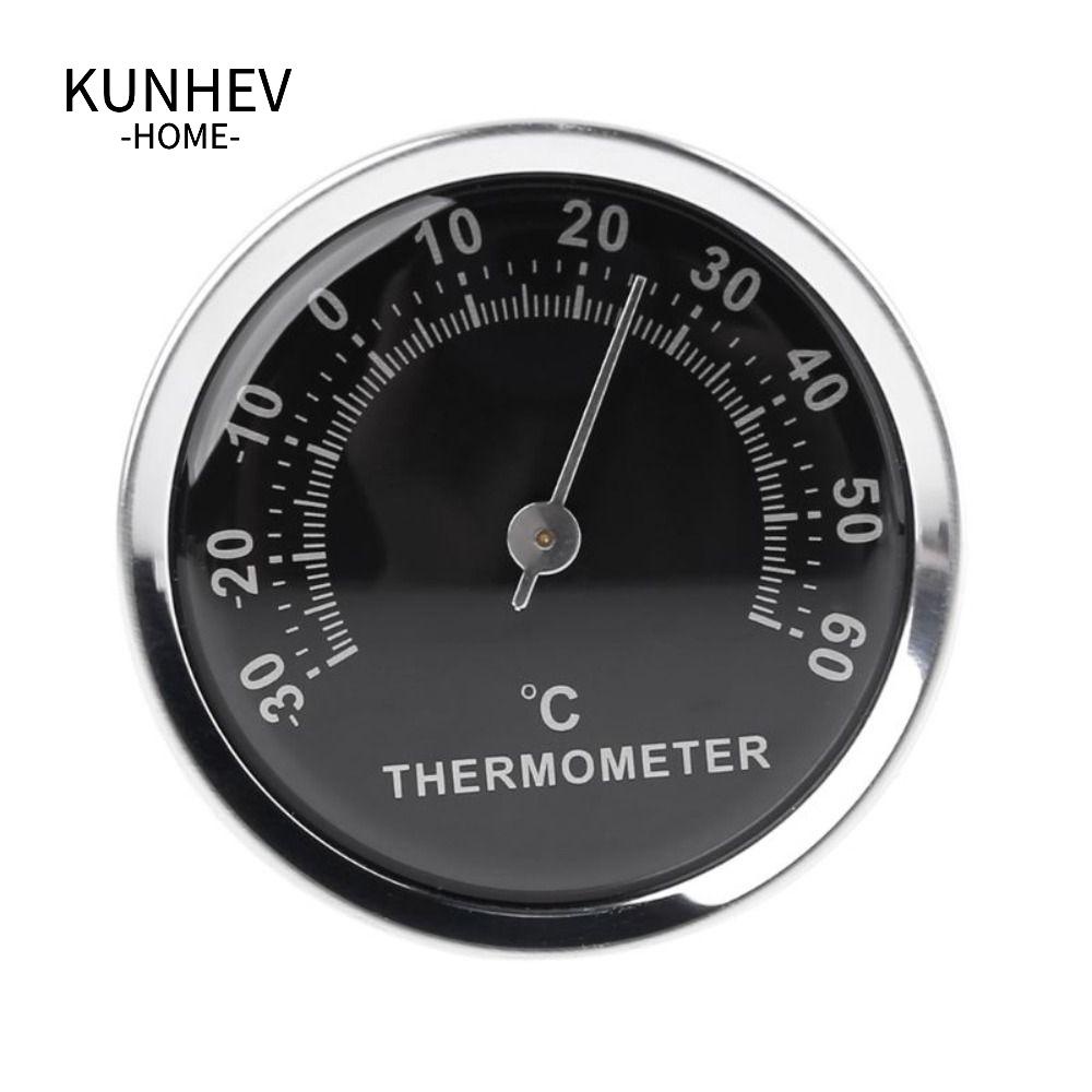 KUNHEV Nhiệt Kế Cơ Không Cần Pin Bằng Hợp Kim Nhôm Chuyên Dụng Cho Xe Hơi