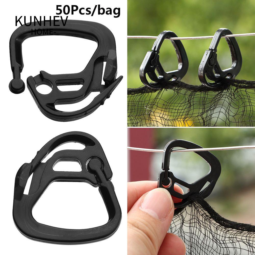 KUNHEV Set 50 Móc Rèm Cửa Tiện Dụng Cho Nhà Kính