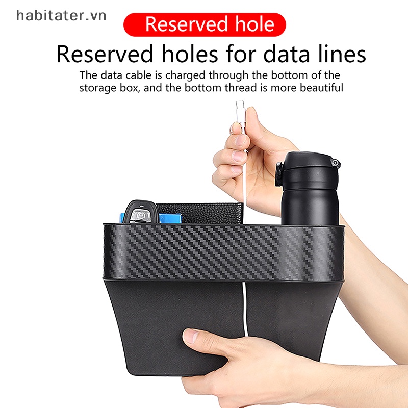 Khay Đựng Cốc / Thẻ / Điện Thoại Gắn Khe Ghế Ngồi Xe Hơi Tiện Dụng