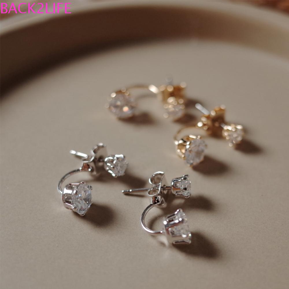 Bông Tai Thời Trang Kiểu Đinh Tán BACK2LIFE|Trang Sức Vòng Cổ Thiết Kế Đơn Giản Cho Nữ