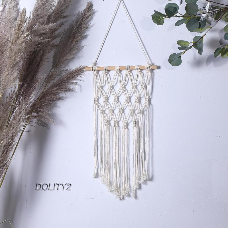 Dây Treo Tường Macrame Đan Sợi Trang Trí Phông Nền Nhà Trẻ [Dolity2]