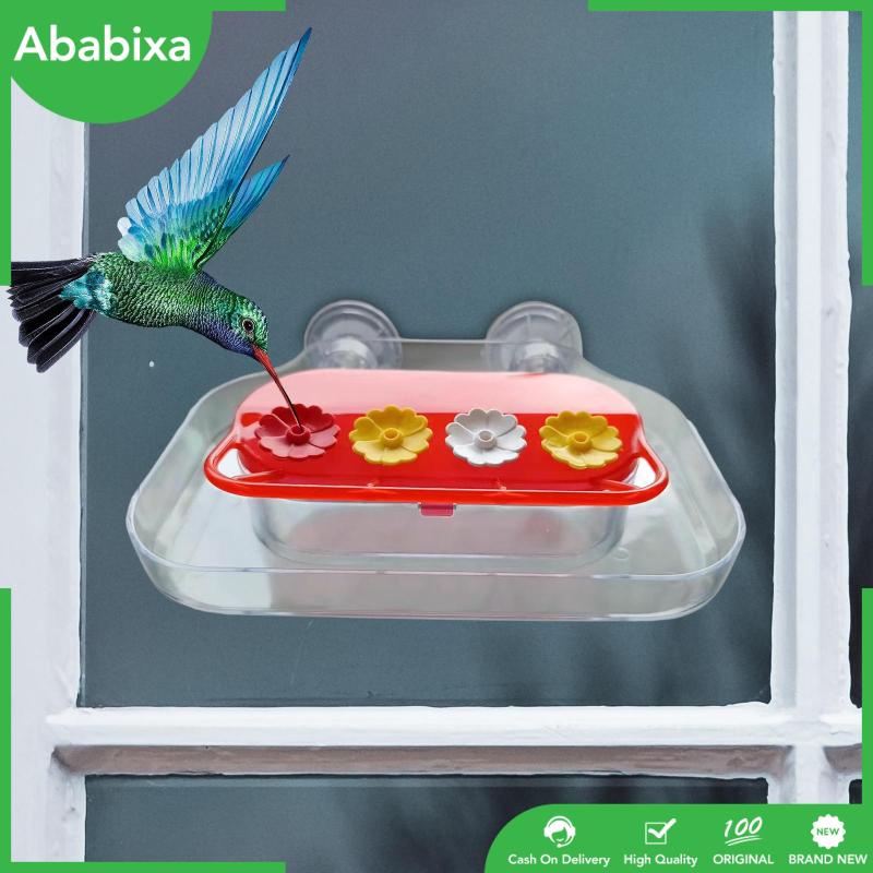 [Ababixa] Dụng Cụ Cho Chim Ăn Có 4 Cổng Hút Mạnh Dễ Lau Chùi Và Đổ Đầy