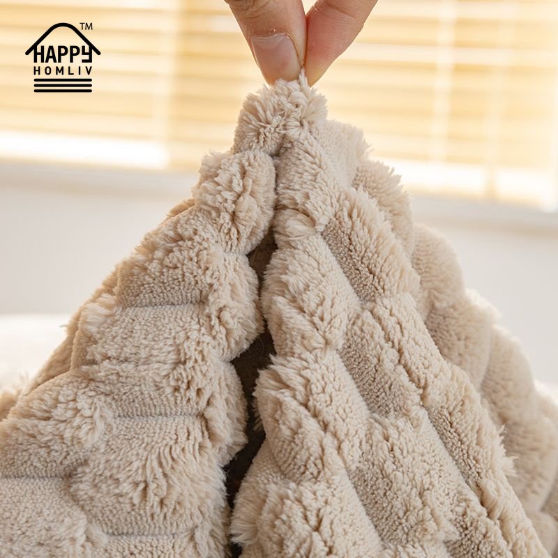 HAPPY HOMLIV Vỏ Bọc Ghế Sofa Phủ Toàn Diện Chống Trầy Xước Chống Cắn Kiểu Dáng Đơn Giản