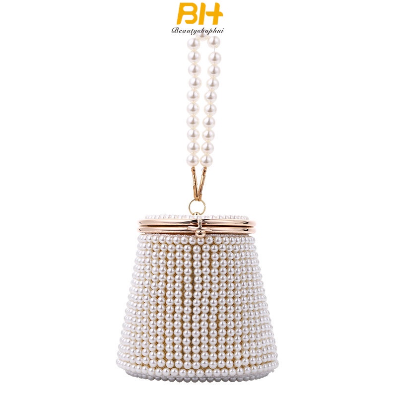 Túi Xách Dự Tiệc Đính Ngọc Trai Kiểu Mới Sang Trọng