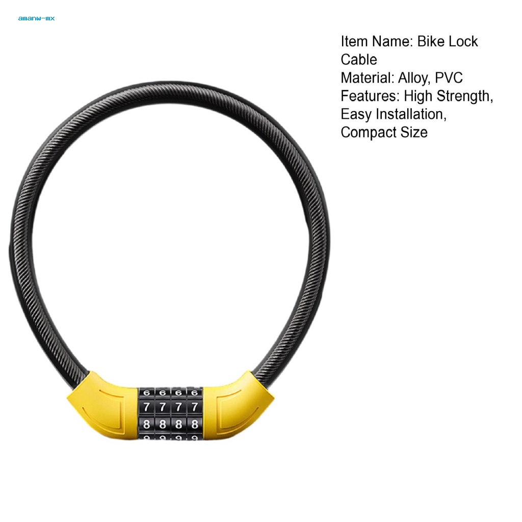 Dây Khóa Xe Đạp Chống Trộm Chống Thấm Nước Thông Dụng