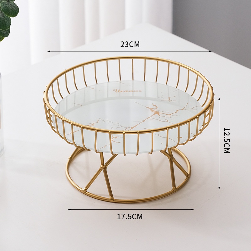 Giỏ đựng trái cây hình tròn 23x12.5x17.5cm