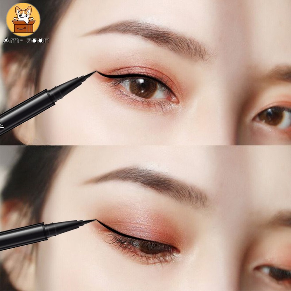 Bút Kẻ Mắt Màu Đen Nhanh Khô Chống Thấm Nước Lâu Trôi Trang Điểm Mượt Mà - A.HUOG