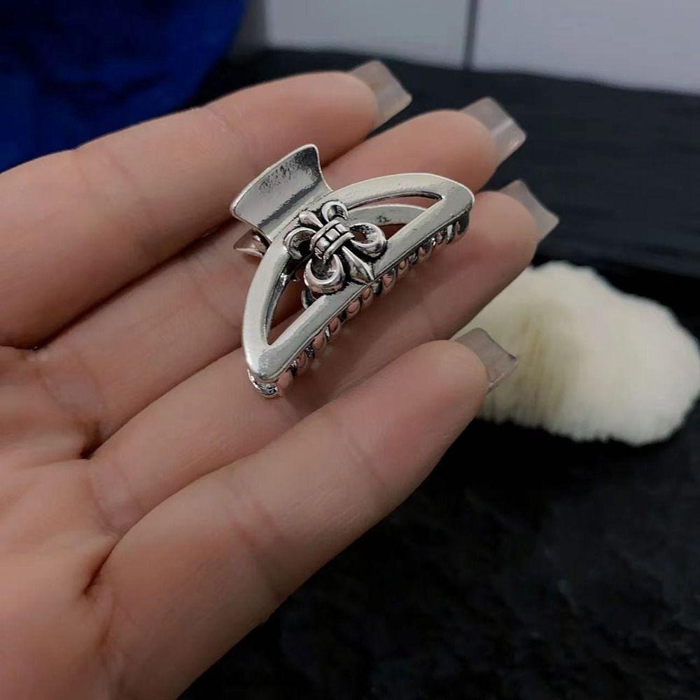 Kẹp Tóc Móng Vuốt Hình Học Phong Cách Punk Hàn Quốc 26Ede|Kẹp Tóc Nhỏ Y2k Bằng Hợp Kim Cho Nữ