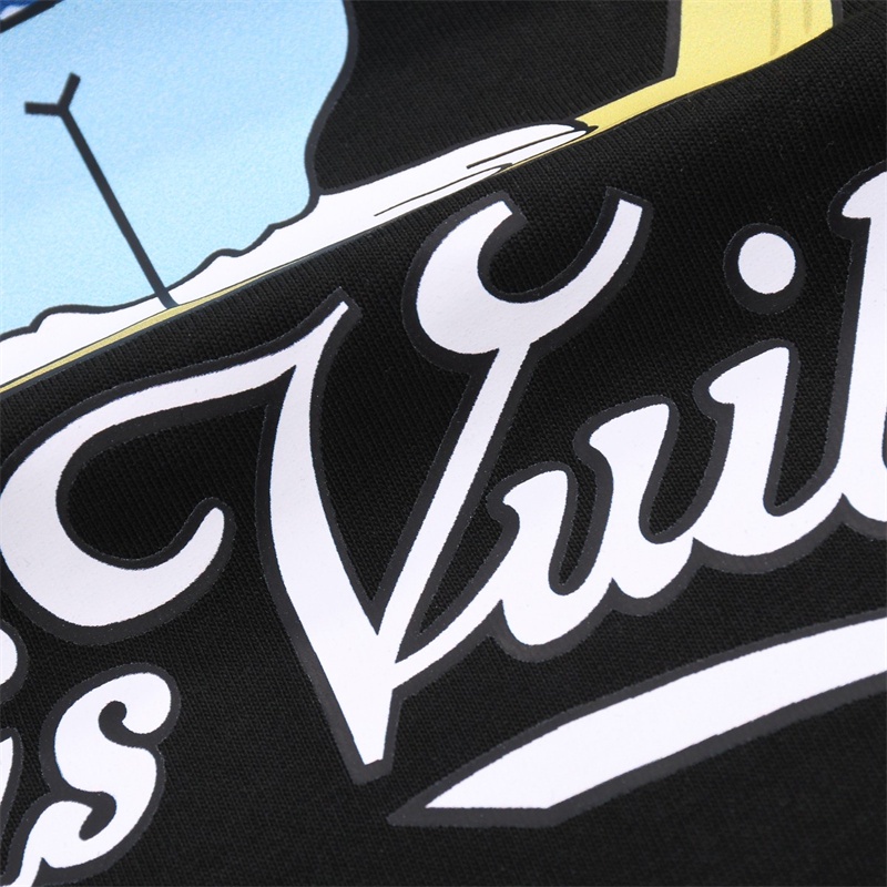 Áo Thun cotton Ngắn Tay unisex In Họa Tiết Trắng Đen L666V