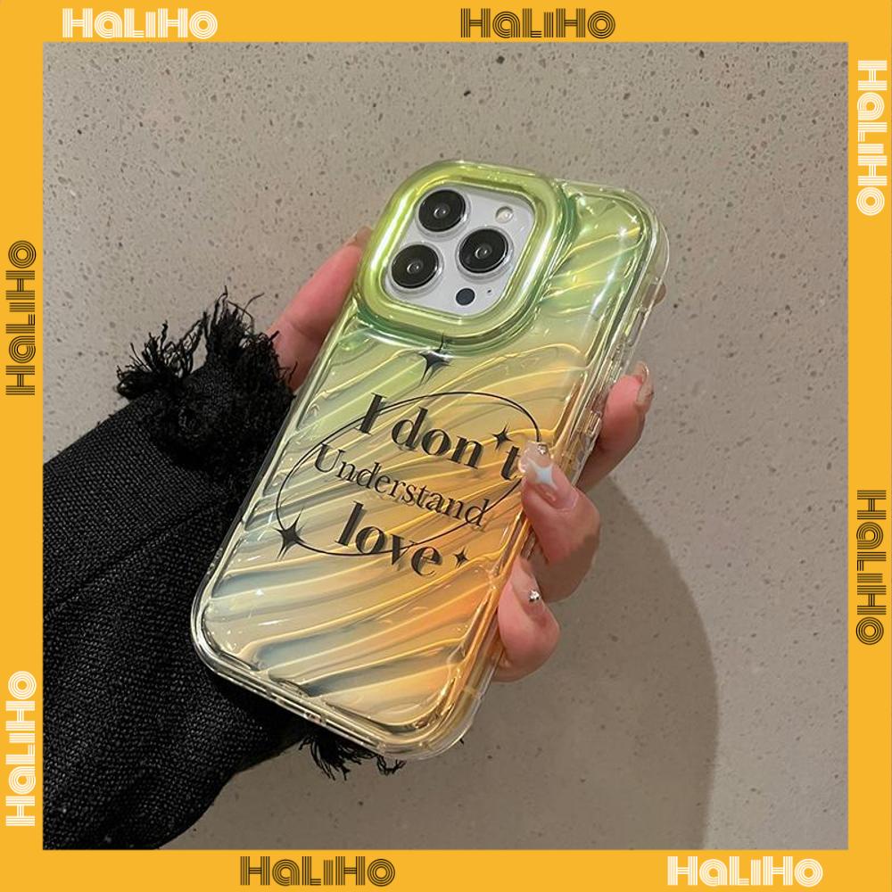 For iPhone 11 iPhone Case Laser Reflective Clear Phone Case TPU Soft Shockproof Airbag Case Simple Gradient English Compatible with iPhone 14 13 Pro max 12 Pro Max XR XS 78Plus
