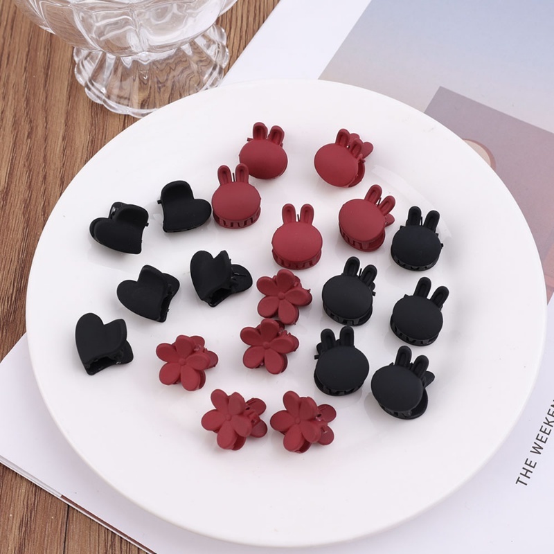 Kẹp Tóc Kẹp Tóc Mái Mặt Nhám Mini Hình Thỏ / Hoa / Trái Tim Đơn Giản Ngọt Ngào Cho Nữ
