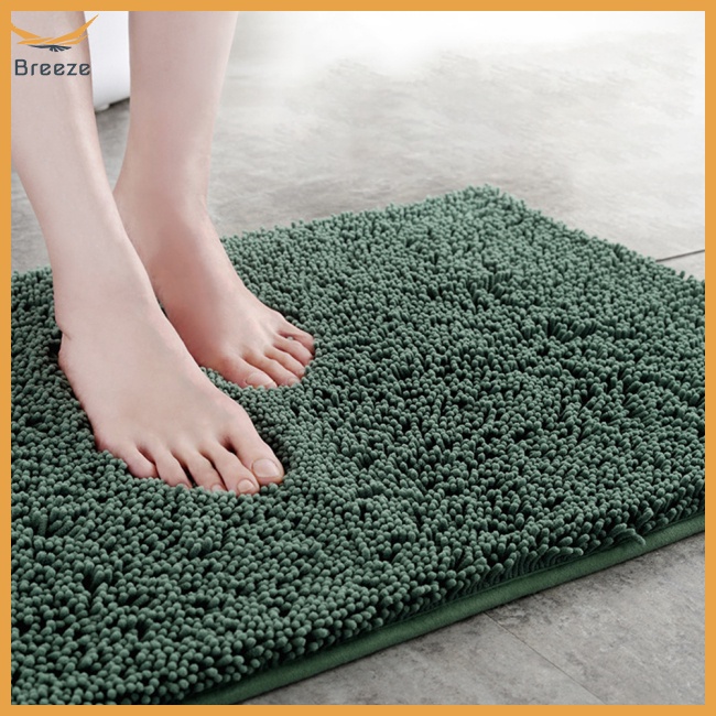 Thảm Lót Sàn Nhà Tắm Bằng Vải Sợi Chenille Siêu Thấm Hút Nhanh Khô Chống Trượt Tiện Dụng