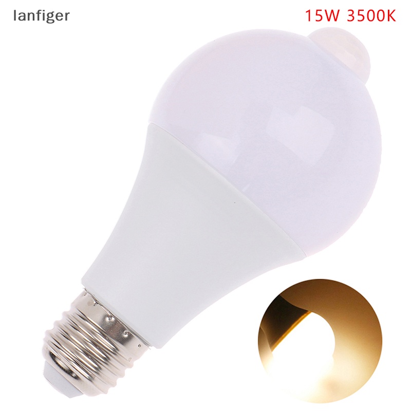 Bóng Đèn LED 85-265V E27 PIR Cảm Biến Chuyển Động 12W 15W