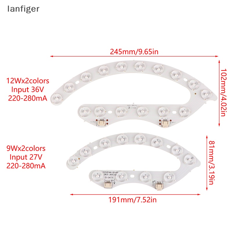 Set 4 Đèn Led Gắn Trần Nhà Ánh Sáng Xanh Hai Màu