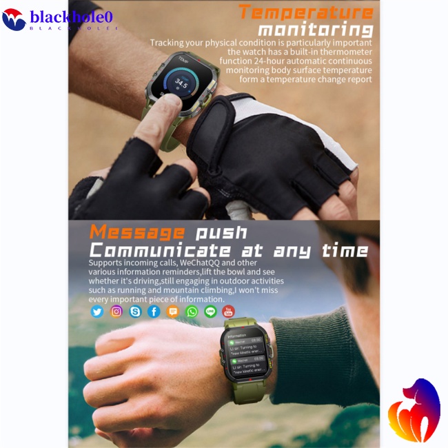 Đồng Hồ Đeo Tay Thông Minh Bluetooth Chống Thấm Nước Có Chức Năng Gọi Điện Theo Dõi Sức Khỏe Cho IOS