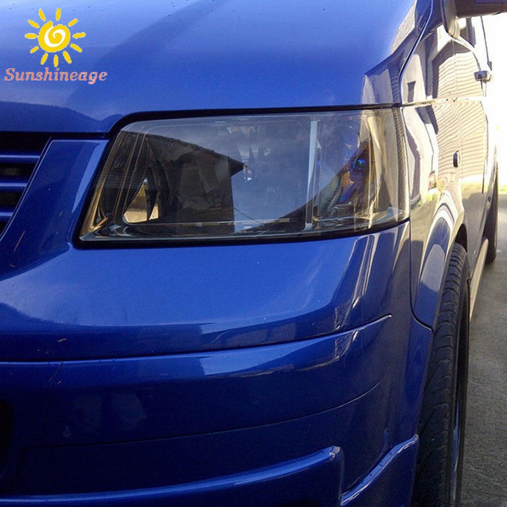 Miếng Dán Vinyl Màu Đen Khói 30 * 150 Trang Trí Đèn Pha / Đèn Hậu Xe Hơi