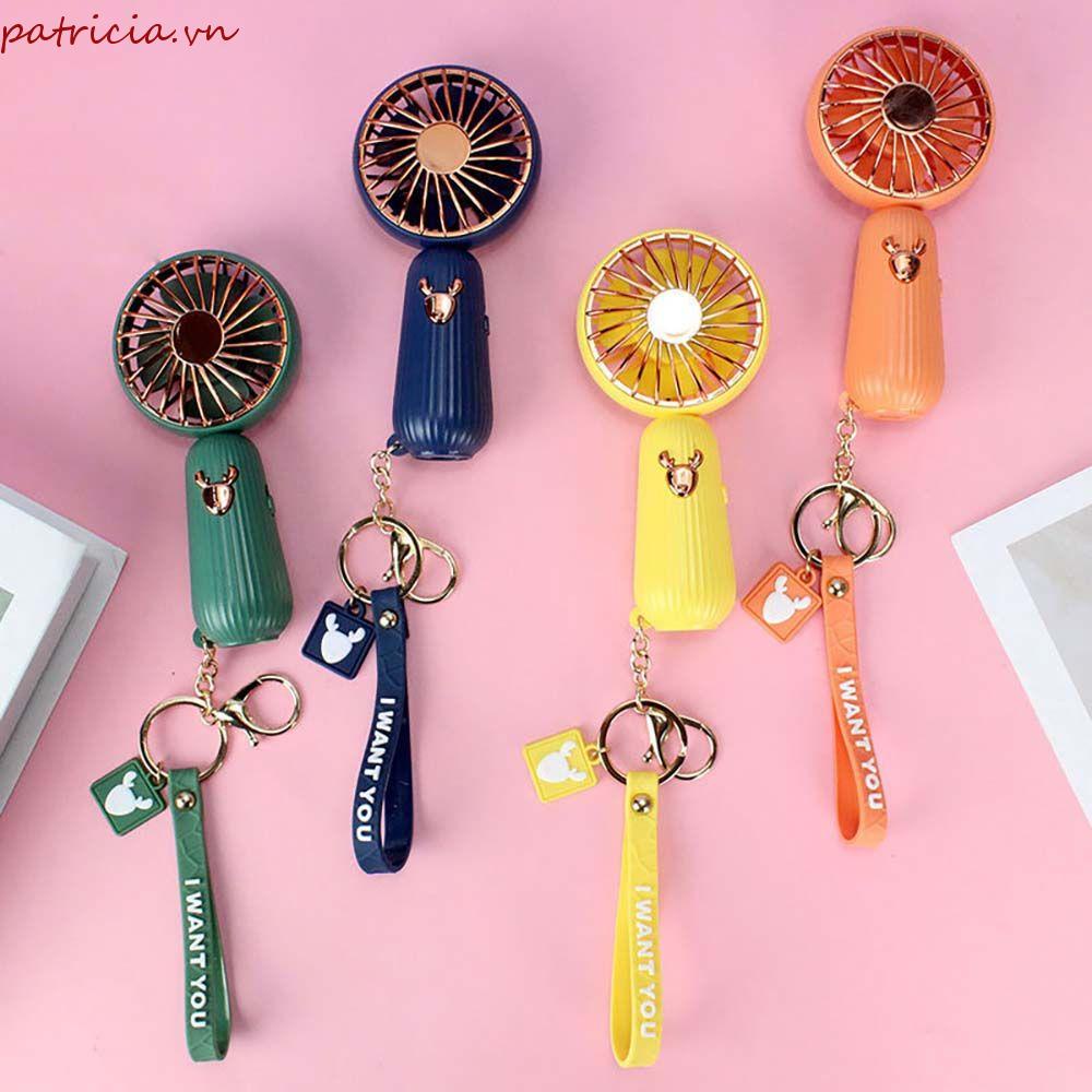 Quạt Điện Làm Mát Cầm Tay Mini Dễ Thương Có Thể Sạc Lại Bằng Cổng USB Cho Nhà Ở / Ngoài Trời