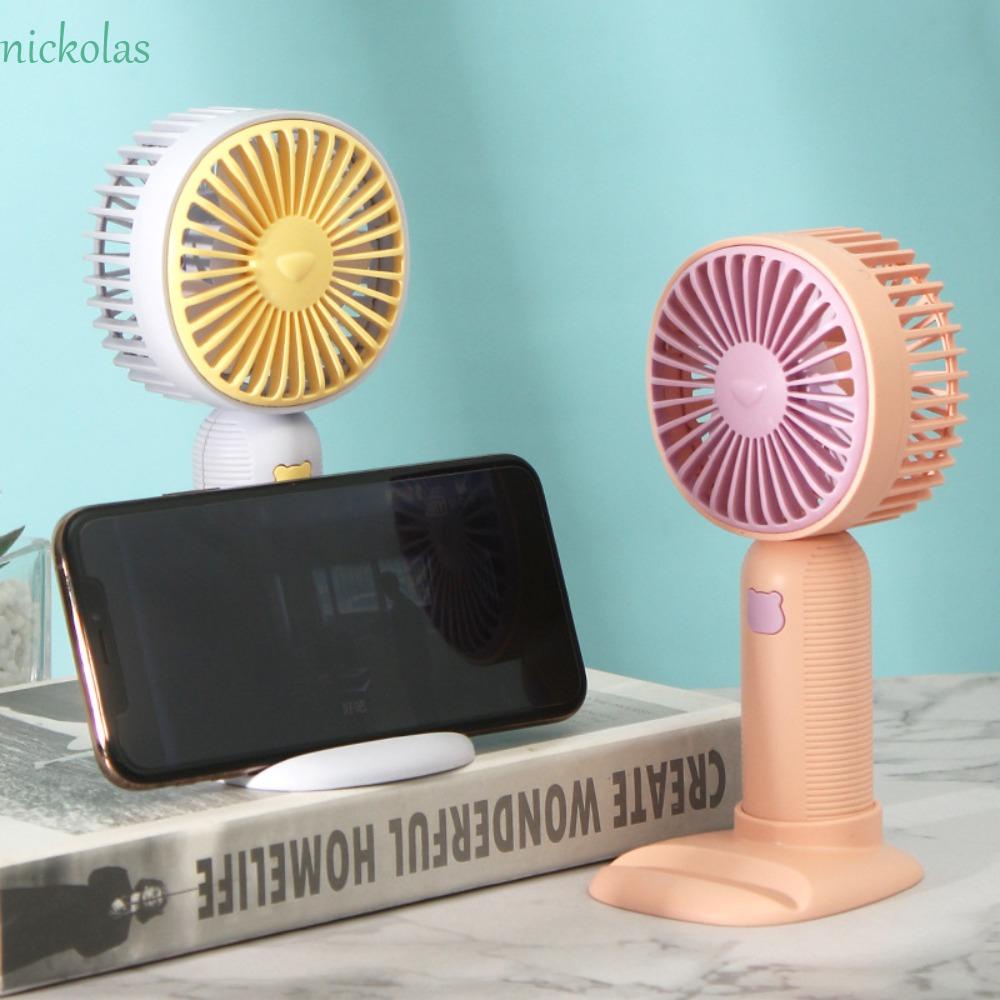 NICKOLAS Quạt Điện Mini Cầm Tay Có Đế Sạc Tiện Dụng