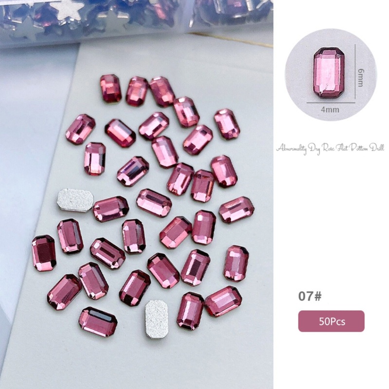 Sa Set 50 Hạt Pha Lê 3D Đính Móng Tay Sang Trọng