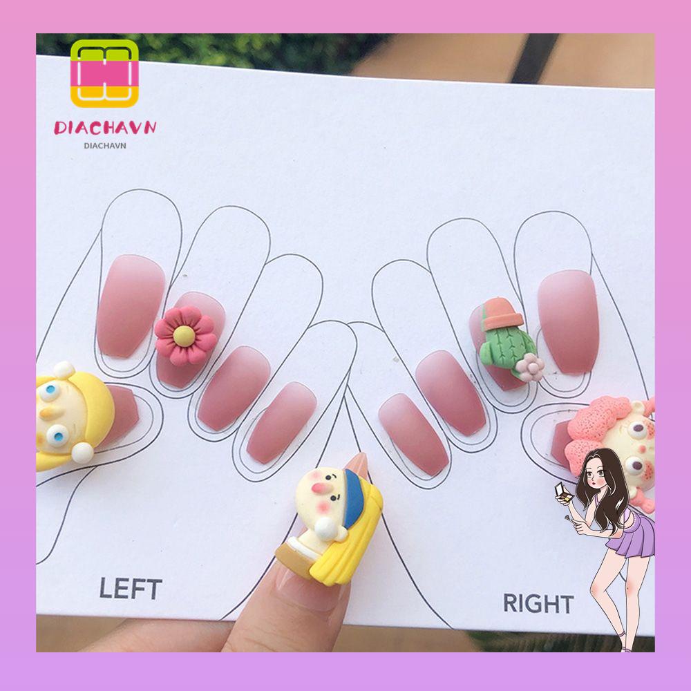 Hộp 24 Móng Tay Giả Che Phủ Toàn Diện Chất Lượng Cao