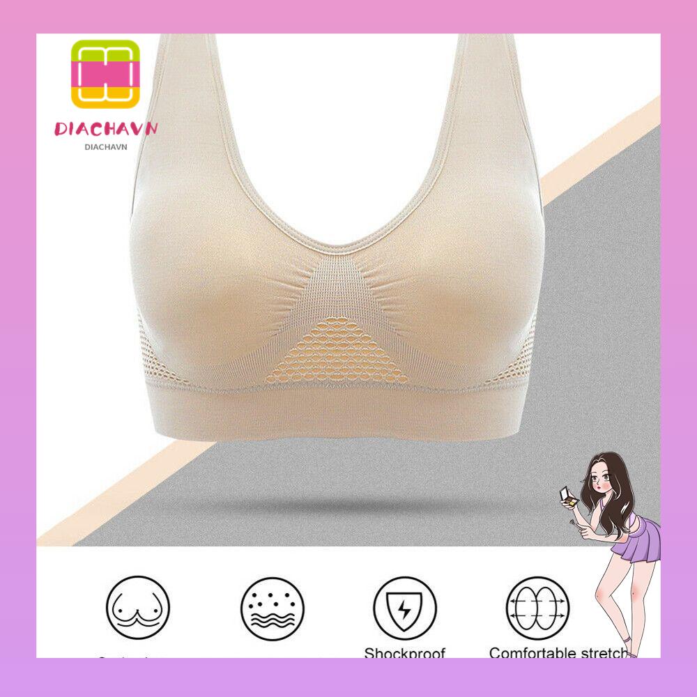 Áo Ngực Thể Thao Chống Sốc Thoáng Khí Có Miếng Đệm