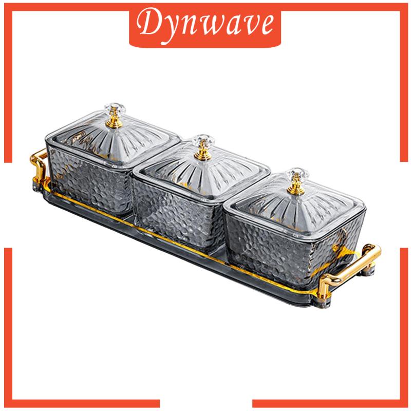 [Dynwave] Khay Đựng Gia Vị / Thức Ăn Vặt Có Nắp Tháo Rời Được