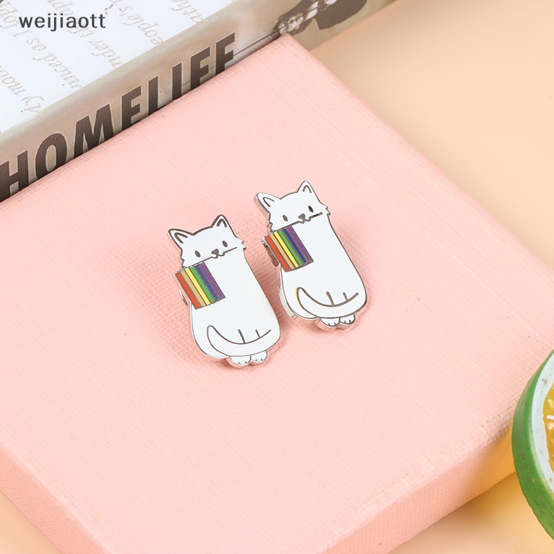Weijiaott 1 Ghim Cài Áo Tráng Men Hình Lá Cờ LGBT