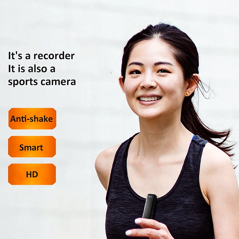 Camera Hành Trình Mini 1080P Nhìn Đêm 180P Có Kẹp Sau Lưng° Giám Sát Xoay Được Màn Hình An Ninh