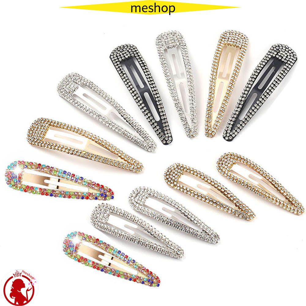 Kẹp Tóc Hình Giọt Nước Đính Kim Tuyến Lấp Lánh|Kẹp Tóc Thiết Kế Xinh Xắn Thời Trang