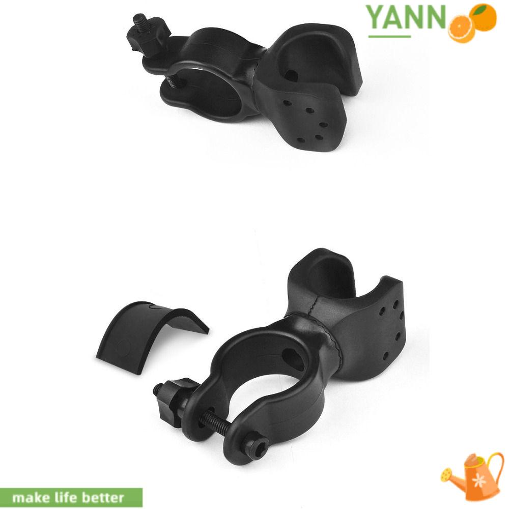 YANN1 Bộ 2 Giá Đỡ Đèn Pin Xoay 360 Độ Bằng Nhựa Màu Đen Cho Xe Đạp