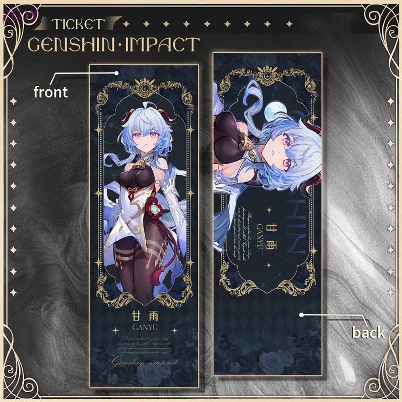Thẻ Đánh Dấu Trang Sách ZGJY Genshin Va Chạm Hình Vé Alhaitham Yae Miko Baizhu Kaveh Nahida Mới
