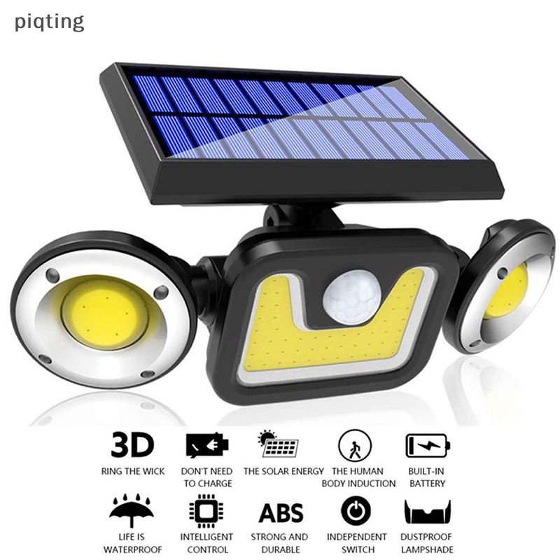 Đèn LED Gắn Tường Sử Dụng Năng Lượng Mặt Trời Cảm Biến Chuyển Động Siêu Sáng Chống Thấm Nước