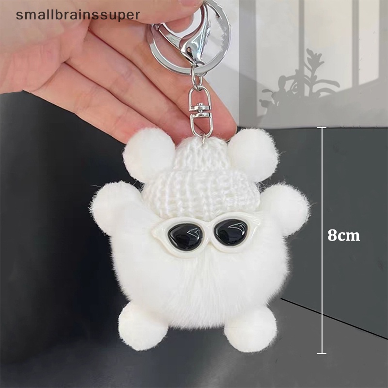 Móc Chìa Khóa Nhỏ Nhắn Hình Thỏ Bông Dễ Thương Sáng Tạo