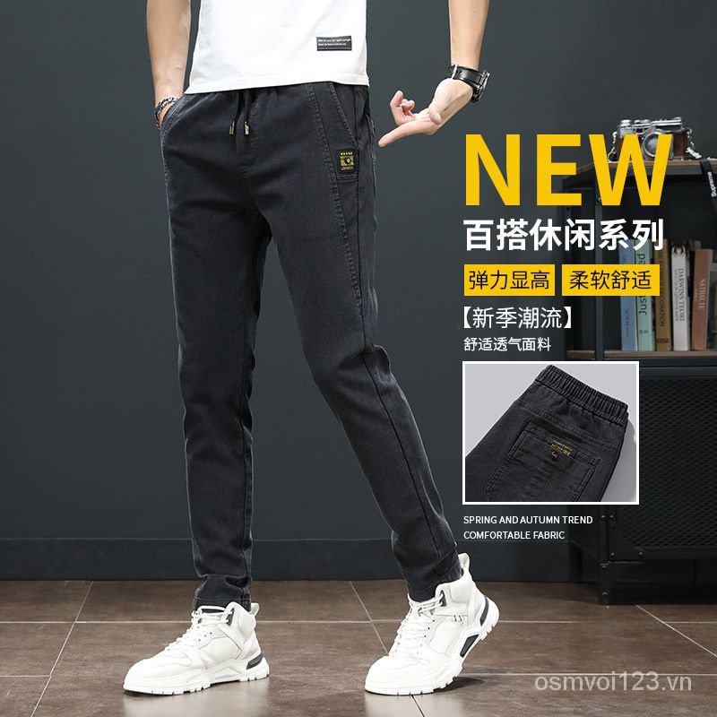 Quần Dài Dáng Rộng Chất Cotton Mỏng Thời Trang Mùa Hè Hàng Mới 2023 Cho Nam