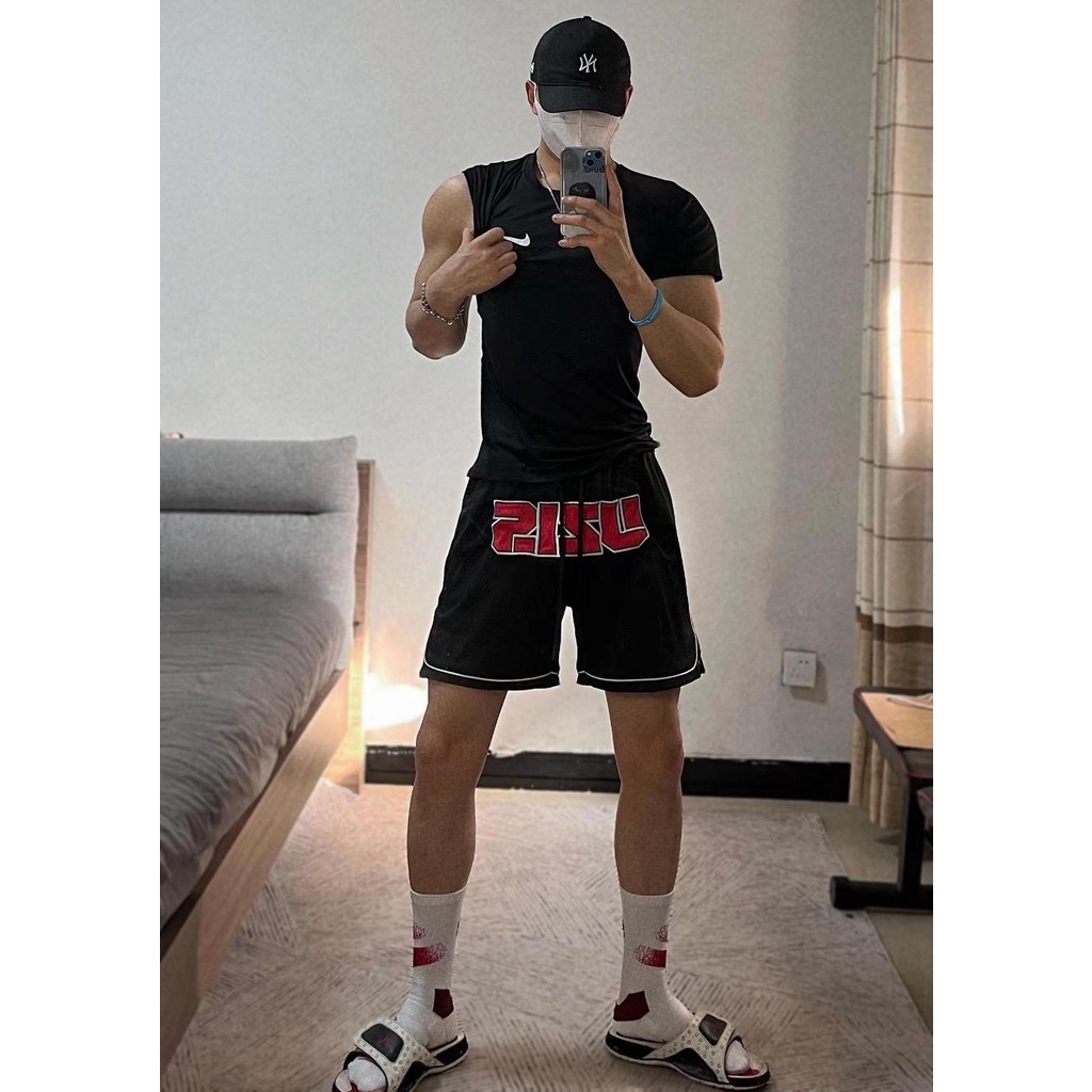 [F &amp; X] Quần Short Thể Thao Bóng Rổ Youzhiren UZIS Thoáng Khí Phong Cách Retro Mỹ Cho Nam