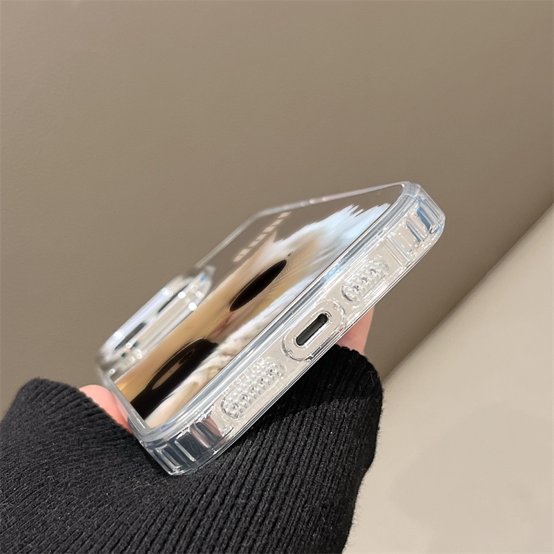 Ốp Điện Thoại Hình Mèo Tráng Gương Mạ Điện Cho IPhone 11 12 13 14 12Pro 13Pro 14Pro Pro Max XR X XS Max