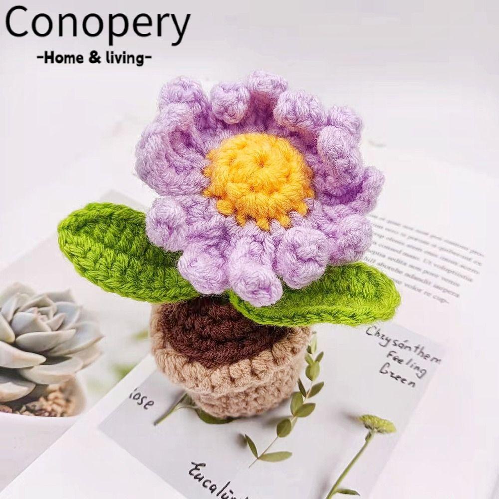 CONOPERY Hoa Hướng Dương Móc Trang Trí Xe Hơi