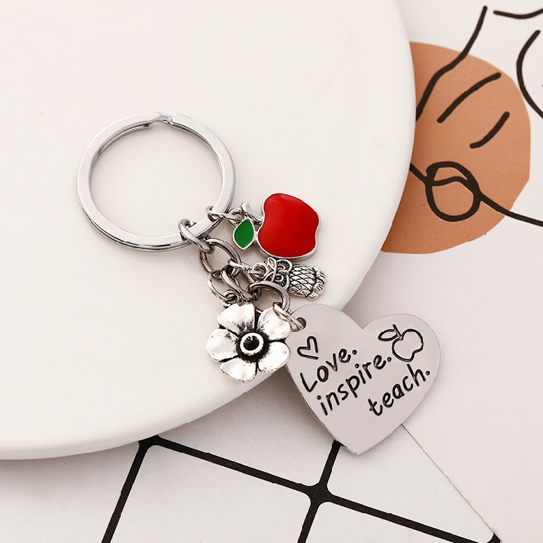 New THANK YOU GIFT FOR TEACHER -Teacher Gift Nursery Teacher Keyring Keychain