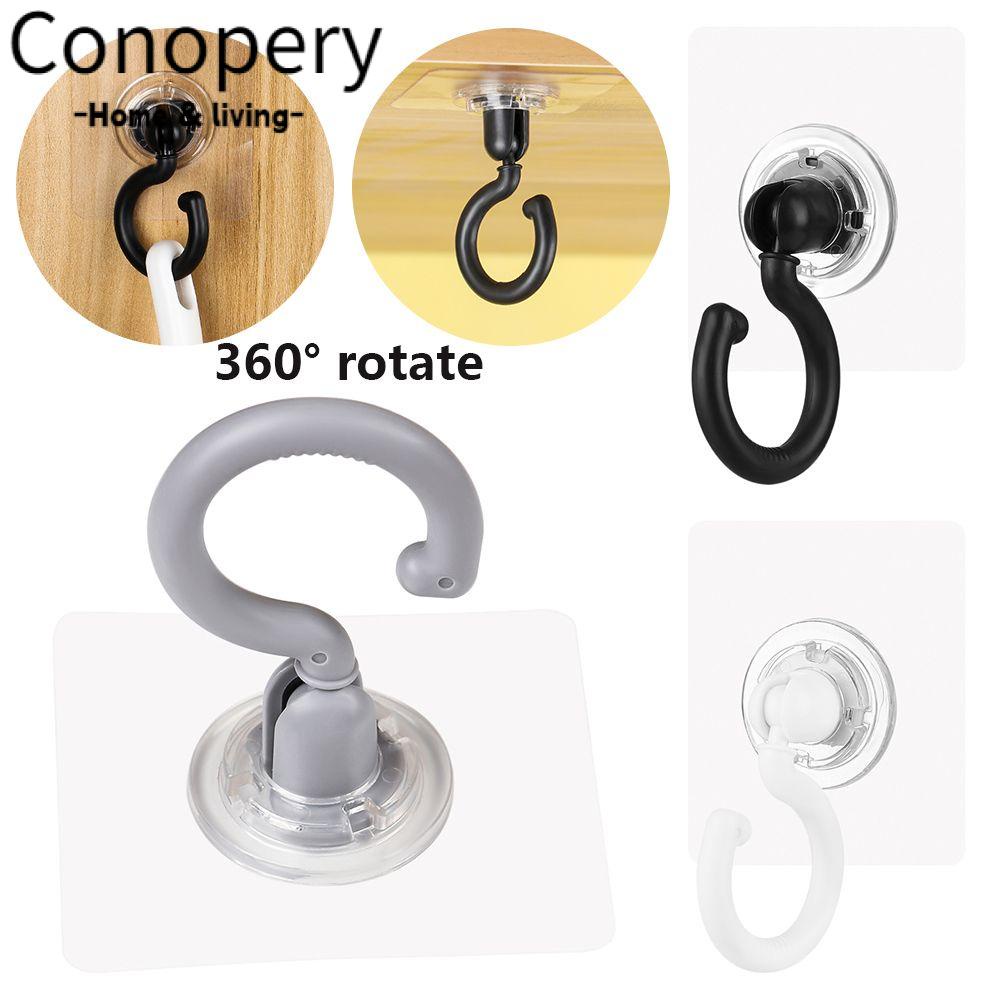 CONOPERY Móc Treo Đồ Dán Tường Kích Thước Lớn Xoay 360 Độ Tiện Dụng Cho Nhà Tắm / Gia Đ° Xoay Tròn Chuyên Dụng Chất Lượng