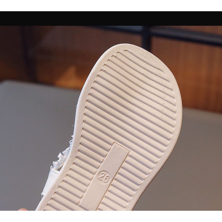 Xăng đan Công Chúa Đế Mềm Đính Nơ Ngọc Trai Thời Trang Mùa Hè Phong Cách Hàn Quốc Cho Bé Gái