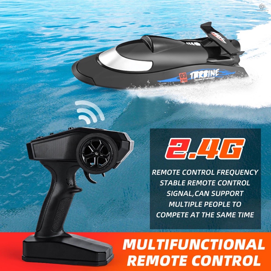 Thuyền Điều Khiển Từ Xa TLMS Flytec V009 2.4G 30km / h Tuabine 3 Tốc Độ Tùy Chỉnh Chất Lượng Cao