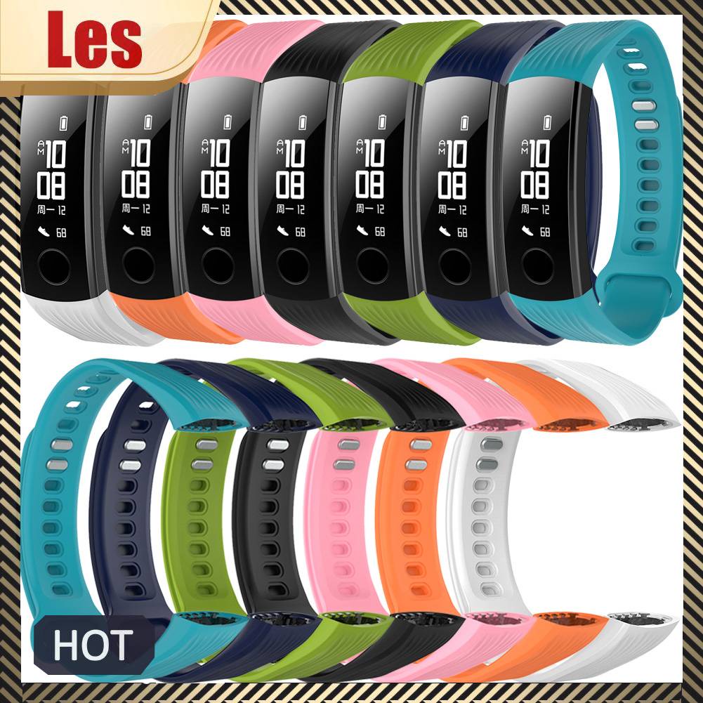 Dây Đeo Silicone Mềm Nhiều Màu Cho Đồng Hồ Thông Minh Huawei Honor 3