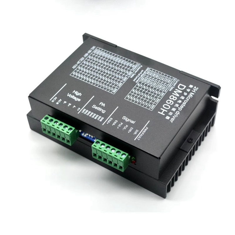1 Mạch Điều Khiển Động Cơ Bước Microstep Drive DM860H DSP 57 / 86 Kèm Quạt Màu Đen Cho Dna