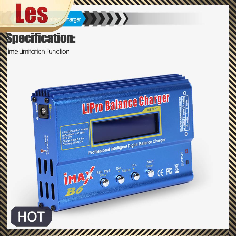 Bộ Sạc Cân Bằng 50 / 80W 15V 6A Cho Pin Lion LiPo NiMH NiCd LiFe Pb RC