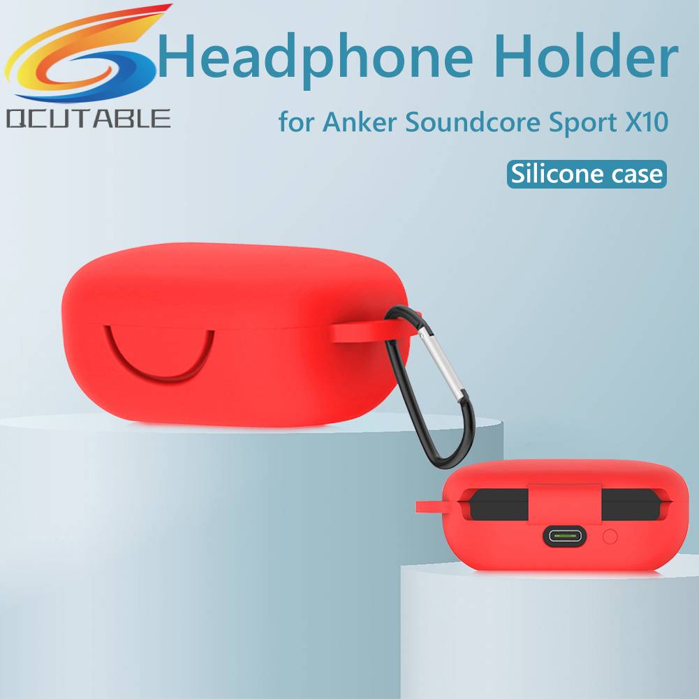 Vỏ Silicon Mềm Bảo Vệ Hộp Sạc Tai Nghe Anker Soundcore Sport X10