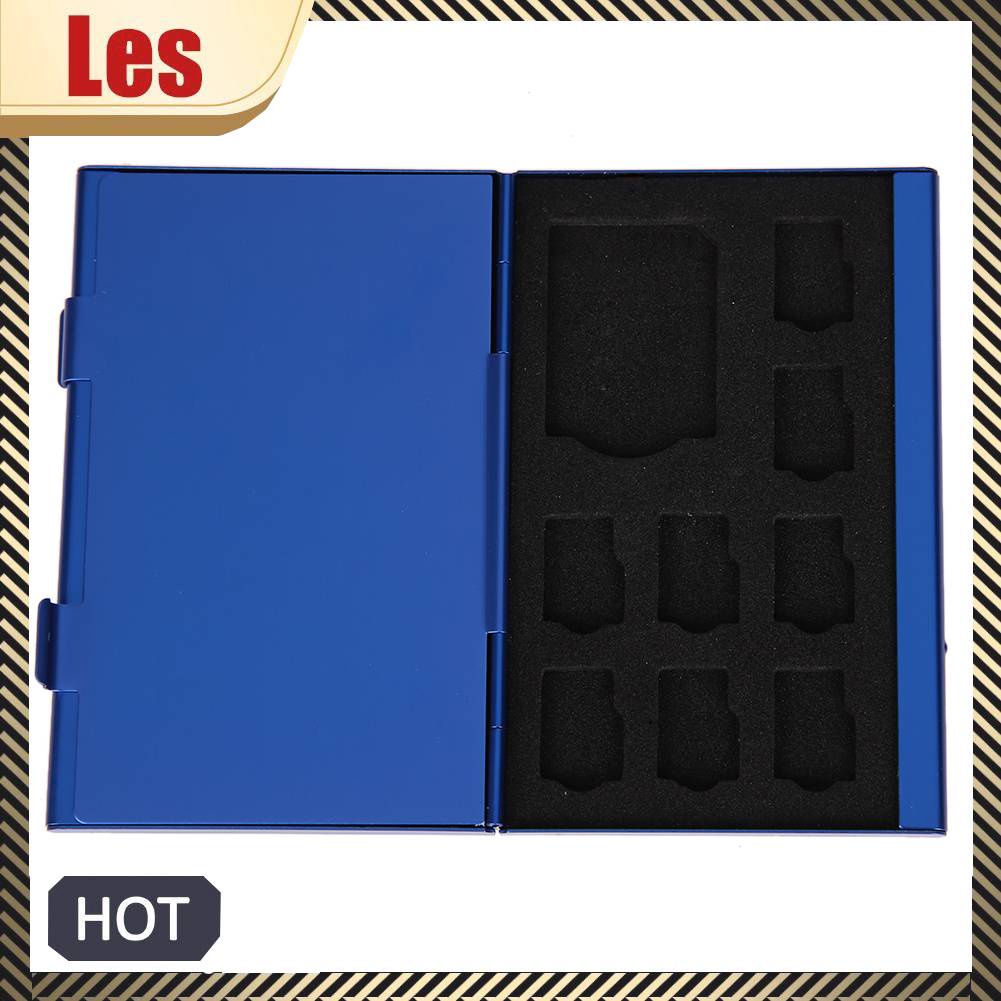 Hộp Đựng Thẻ Nhớ 4SD + 8TF Bằng Hợp Kim Nhôm Nhỏ Gọn Giá Đỡ