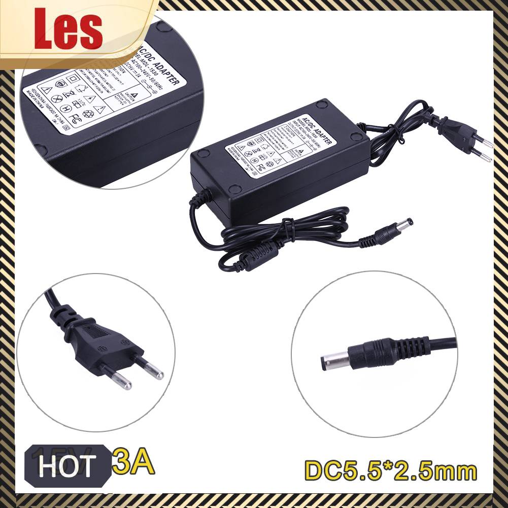 Bộ SạC 15V 3A EU / US Cho Bộ KhuếCh ĐạI Âm Thanh