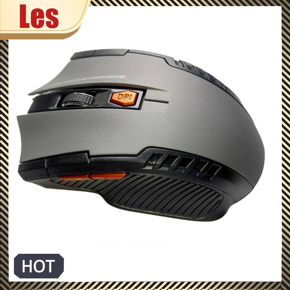 Chuột Quang Gaming Không Dây 2.4GHz 2400DPI 6 NúT BấM Cho PC / Laptop