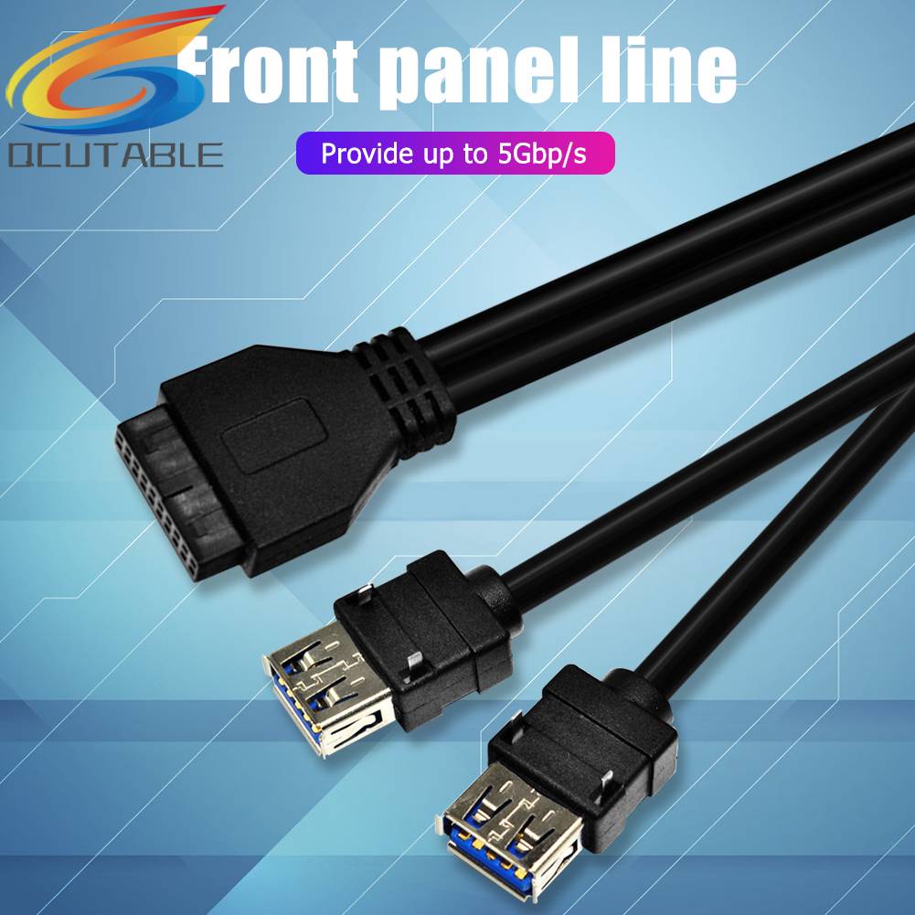 Cáp ChuyểN ĐổI PhíA TrướC 20Pin Sang 2 CổNg USB 3.0 Cho PC